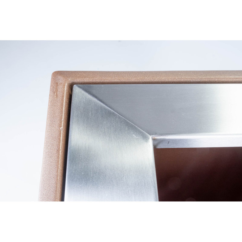 Poubelle Modtec, Bronze vieilli, H 28 po x l 18 po x P 18 po, 20