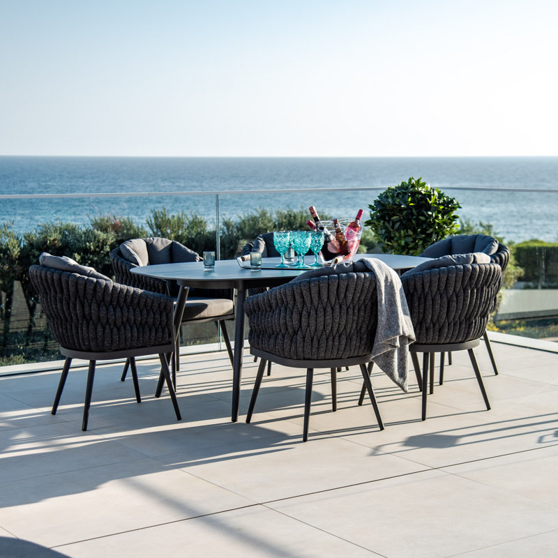 Priya 6 Seat Oval Dining Set