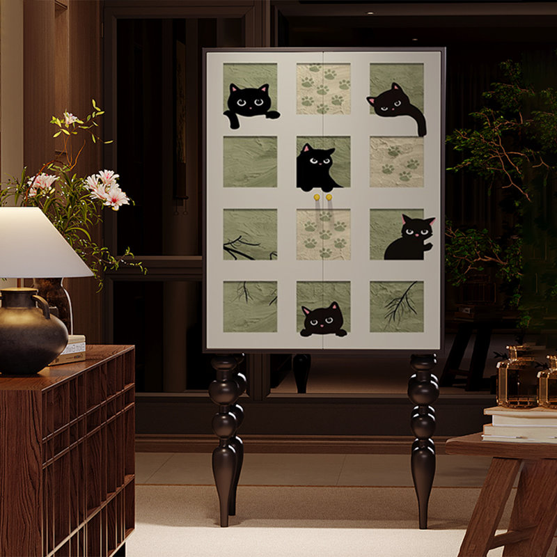 Armoire d'appoint moderne en bois multifonctionnelle