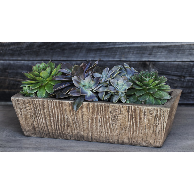 Barn Board Handmade Planter Box, Brownstone
