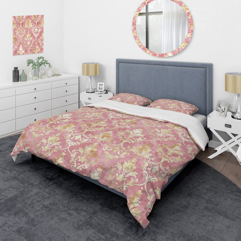 Ensemble de housse de couette Glamour Damask - Glam, Housse de couette simple + 2 taies décoratives st