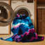 Tapis mauve lavable à la machine-373570501