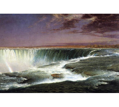 « niagara chute of the american side » par frederic edwin, reproduction de photo