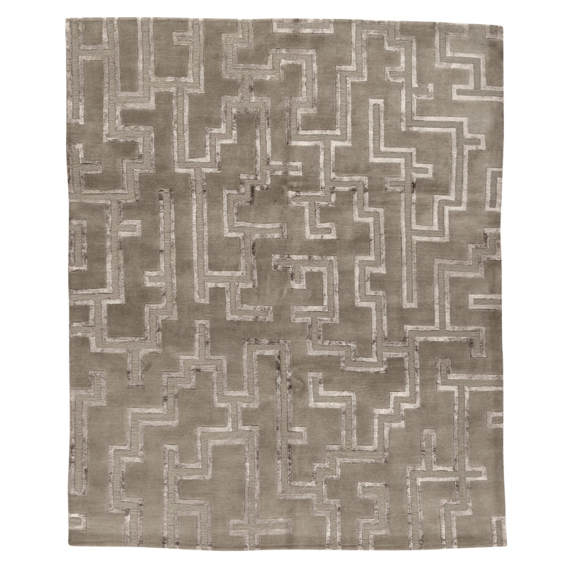 Hand Knotted Area Rug in Biscotti