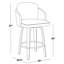 Ensemble de tabourets pivotants contemporains à hauteur fixe avec repose-pieds-1451267823