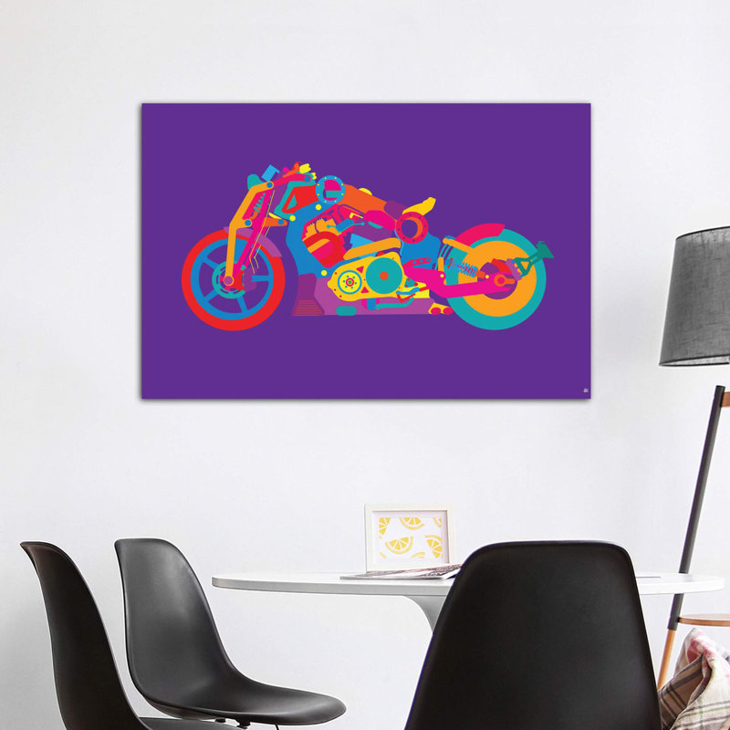 "P51" par Yoni Alter, reproduction d'art graphique sur toile, Toile tendue, H 40 po x l 60 po x 1,5 po
