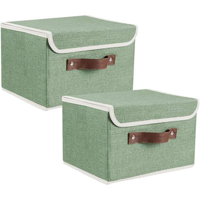 Boîtes de rangement boîtes avec couvercles 2 boîtes de rangement décoratives