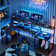 Minaya 71.5" W LED Gaming Desk with Power Outlet, L-Shaped Computer Desk with Monitor Stand