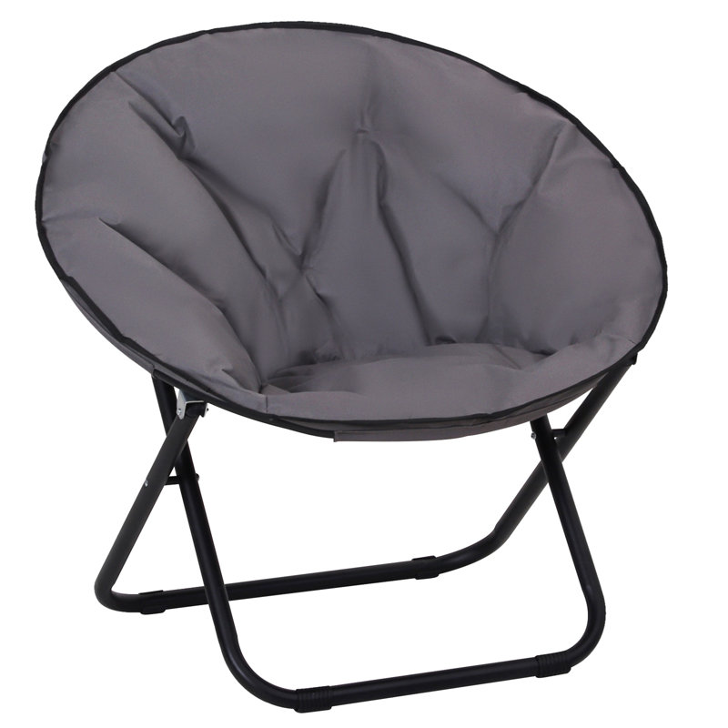 Beklabito Folding Reclining Camping Chair, Grey