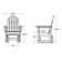 Fauteuil oscillant classique Adirondack