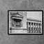 Caryatid Columns In Black And White Print