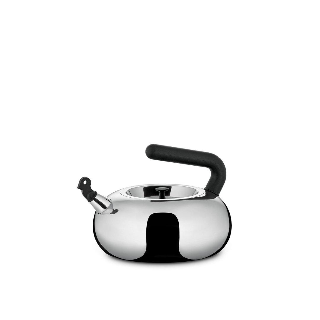 Alessi Bulbul 2.64 Quarts Stainless Steel (18/10) Whistling Stovetop Tea Kettle Alessi
