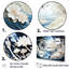 «White and Blue River Collage - Lakes and Rivers», reproduction d'art mural-95881529-95881532