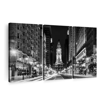 «City Hall Philadelphia BW», 3 pièces