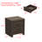 17.7" W Rustic 2-Drawer Nightstand with Wood-Grain Finish-561301463