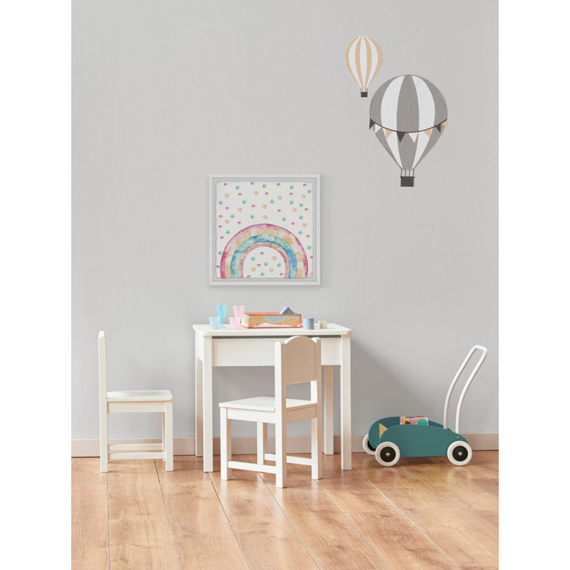 «Gabler Rainbow Dots», reproduction encadrée, H 32 po x l 32 po x P 1,5 po