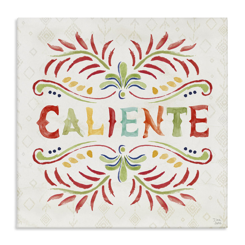 «Caliente con Patrón Vibrante» par Dina June, H 24 po x l 24 po