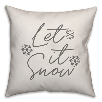  Housse de coussin Let It Snow