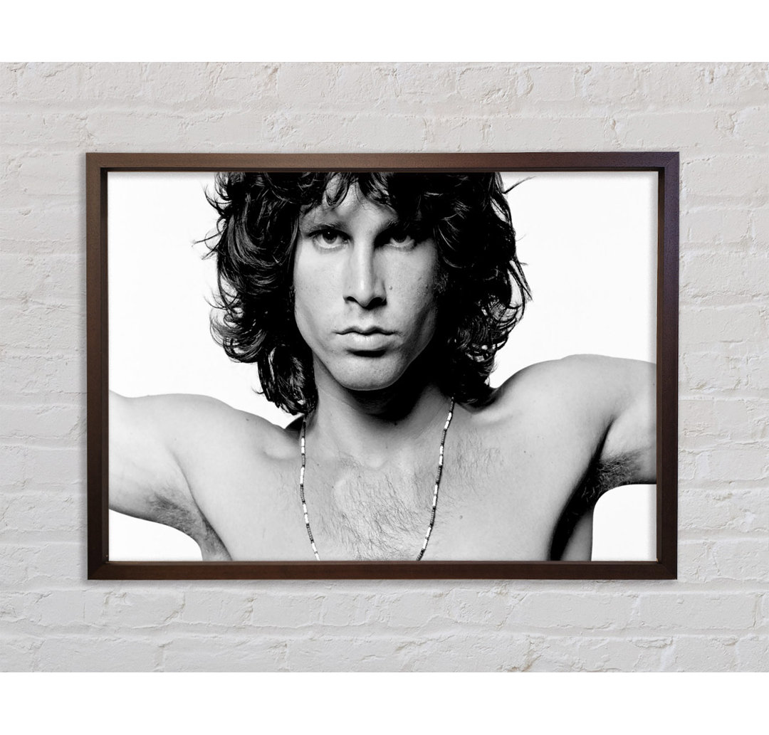 Jim Morrison Musik - Einzelner Bilderrahmen Kunstdrucke auf Leinwand