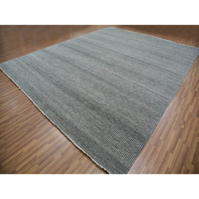 Jarmell One-of-a-Kind 12'1" X 15'1" New Age Wool Area Rug Gray