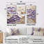 Violet et blanc, minimalisme, violettes - Violettes, reproduction d'art sur toile, 4 pièces-1098328144-1098328145
