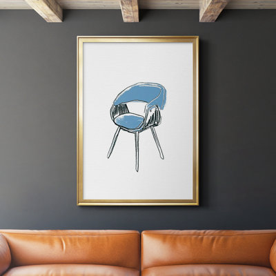 «Take A Seat I», reproduction encadrée de qualité supérieure - prête à être accrochée