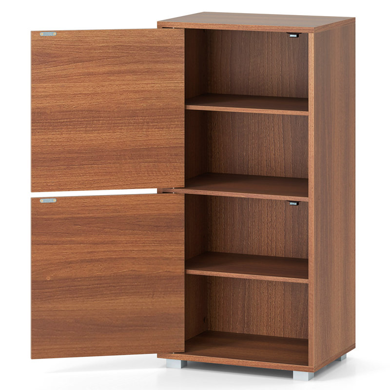 2-Door Storage Cabinet w/ Adjustable Shelves Kitchen Buffet Cabinet w/ 2 Doors
