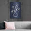 «Floral Sketch 1 Navy» par Pamela Munger, art mural en métal, 24 po x 36 po