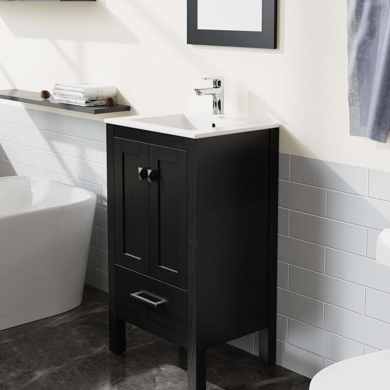 Armoire de meuble-lavabo avec lavabo 20 po