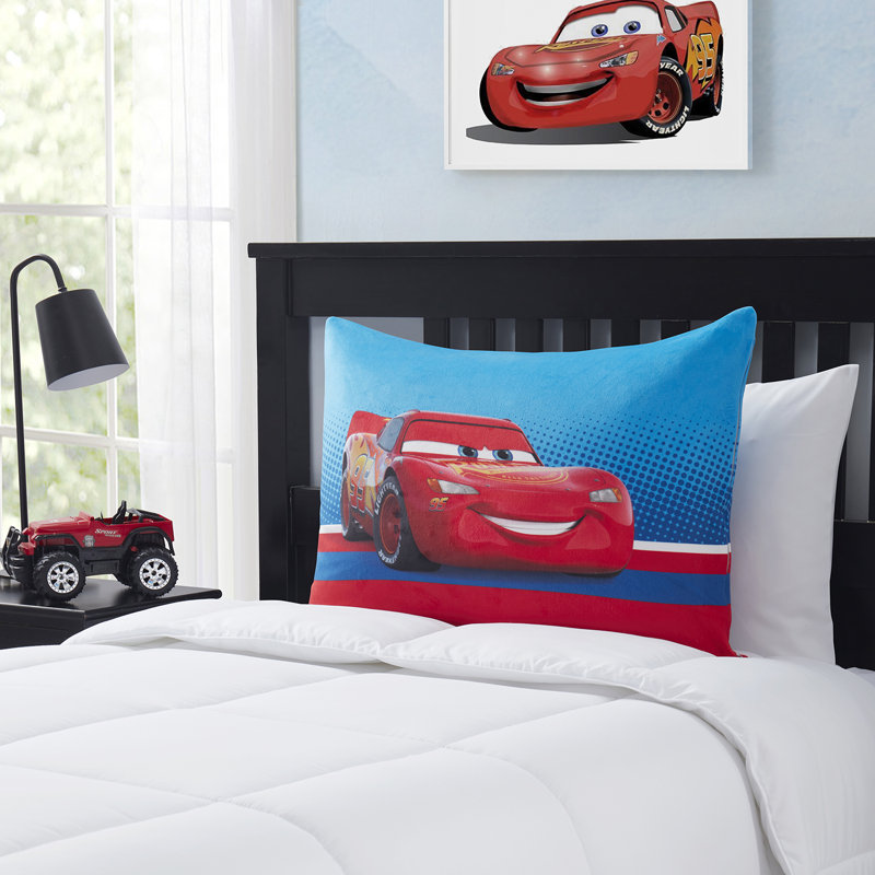 Lightning Mcqueen Kids Bed Pillow Pack W/ Removable Pillowcase