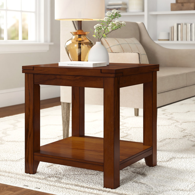 Abram Solid Wood End Table