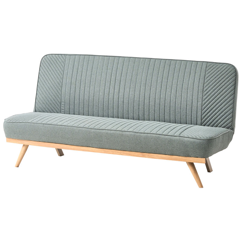 2 Seater Fabric Sofa Bed, Green