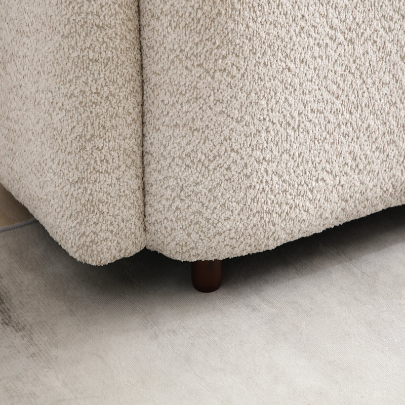 Canapé de luxe moderne et luxueux pour le salon, beige, rembourré et rembourré 3 pièces, beige clair, Polyester beige clair