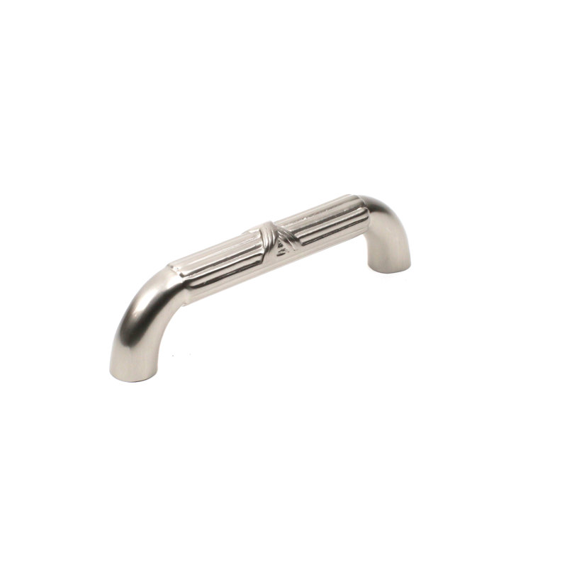 Poignée arche 3 3/4" center to center Georgian, Nickel satiné mat