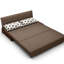 Canapé-coussin en lin brun foncé-648212284