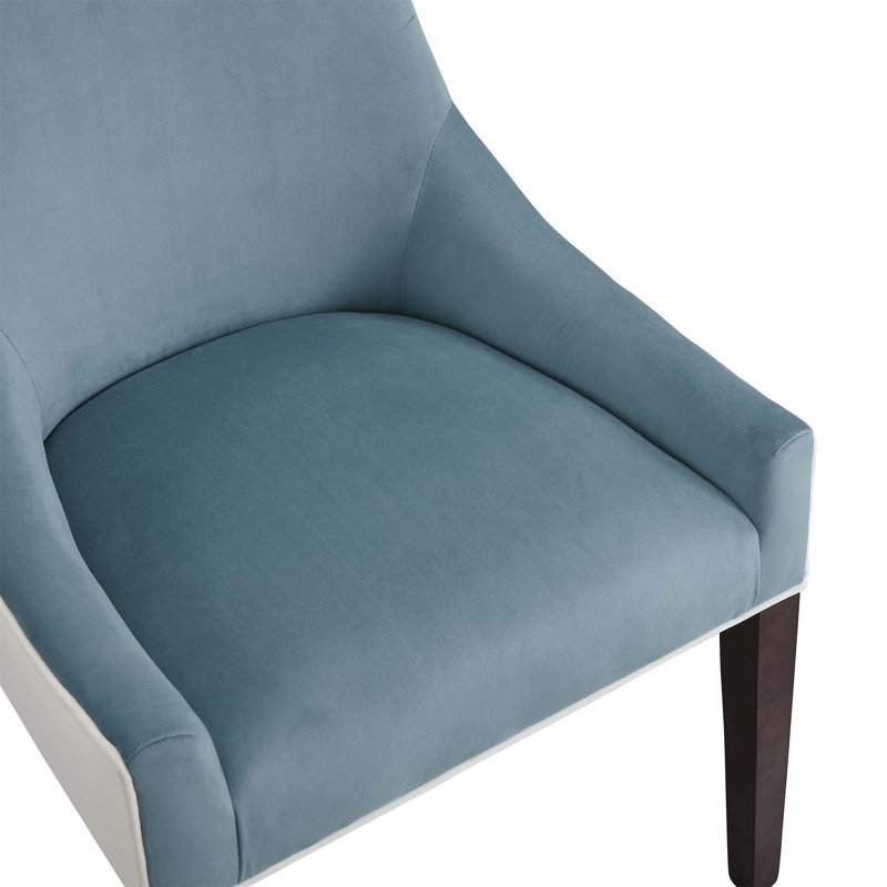 Chaise d'appoint en cuir, Bleu