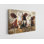 Reproduction de peinture de vaches brunes, art mural moderne pour la maison et le bureau, reproduction de peinture