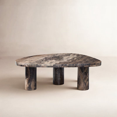Mandola Coffee Table-Small Table-Rocky Brown Marble