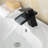 Waterfall Single Hole Single handle Glass Bathroom Faucet With Drain Assembly-111620784