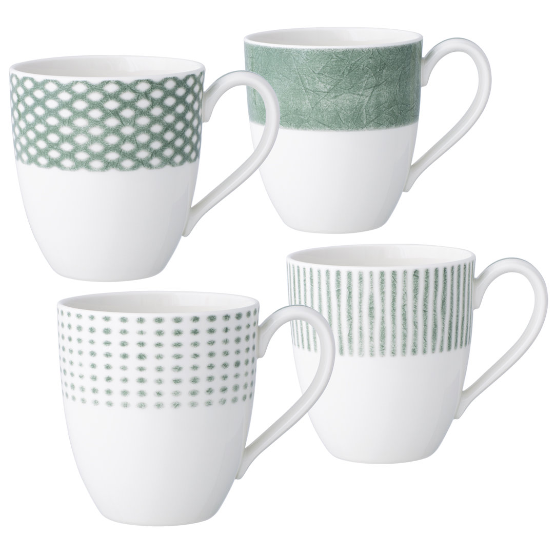 Noritake Hammock Assorted Mugs, 15 Oz. (Set of 4) Noritake