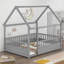 Lit sur pied pleine grandeur Cool Gray