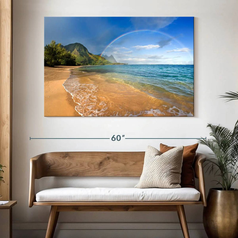 Gillard Tunnels Beach Rainbow, H 34 po x l 51 po