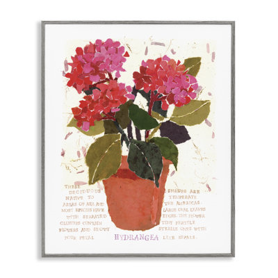 Art d'hortensia rouge audacieux par Nancy Overton bg-199