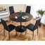 Table ronde de 47,2 pouces de style tulipe pour la salle à manger, le bureau, la table basse et le métal 120 x 120 x 74 cm Stable, à la mode, facile à assembler Surface incluse avec pieds 120 x 120 x 74 cm Élégant à assembler