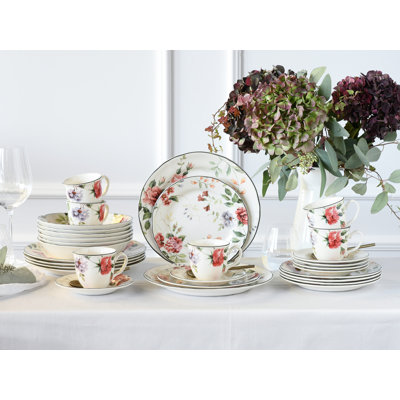 Priscilla Piece Dinnerware Set - Service for 6