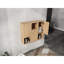 Armoire de salle de bain 36 po, portes à fermeture douce, chêne imitation, convient aux besoins de rangement faciles à nettoyer