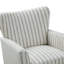 Fauteuils Arching l 31 "en polyester avec pieds en bois massif-84502077