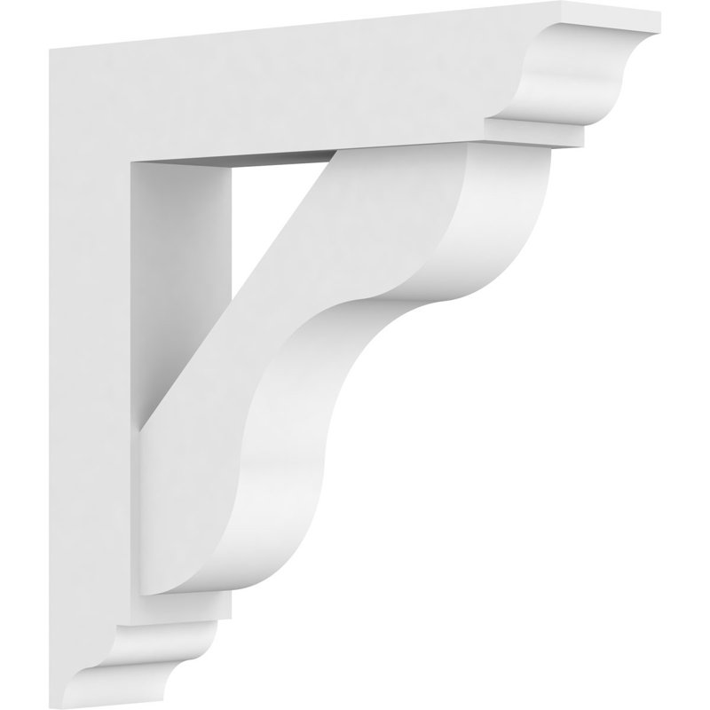 Support en uréthane standard avec extrémités traditionnelles brun clair l 3 po x P 14 po x H 14 po