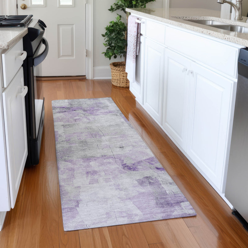 Premium Machine Washable Garett AMF1673 Abstract Rug, Runner 2'3" x 7'6"
