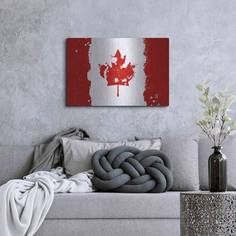 'Canada' Metal Wall Art, 24" H x 36" W